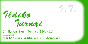 ildiko turnai business card